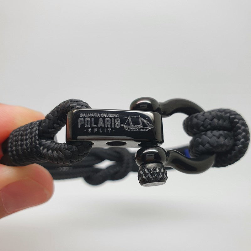 CAPTAIN Black Shackle Bracelet