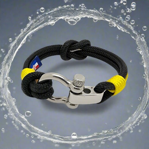CORSAIR Big Shackle Bracelet Black Yellow