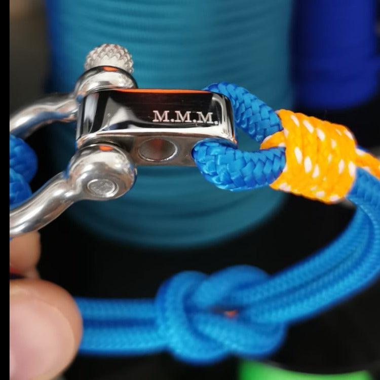 CORSAIR Big Shackle Bracelet Blue Orange