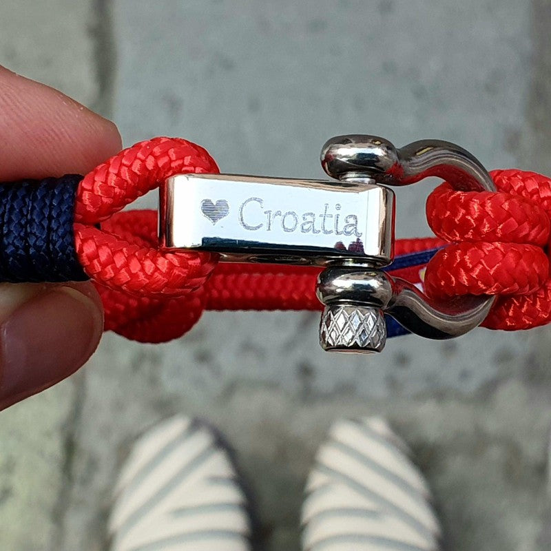CORSAIR Big Shackle Bracelet Red Blue