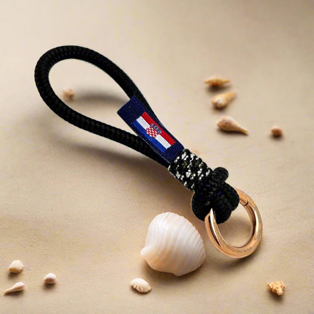 HARBOUR MINI Croatian black military rope key-ring
