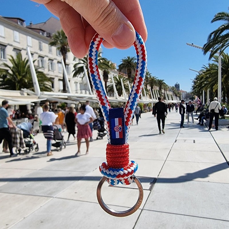 HARBOUR nautical rope keyring Croatian mix