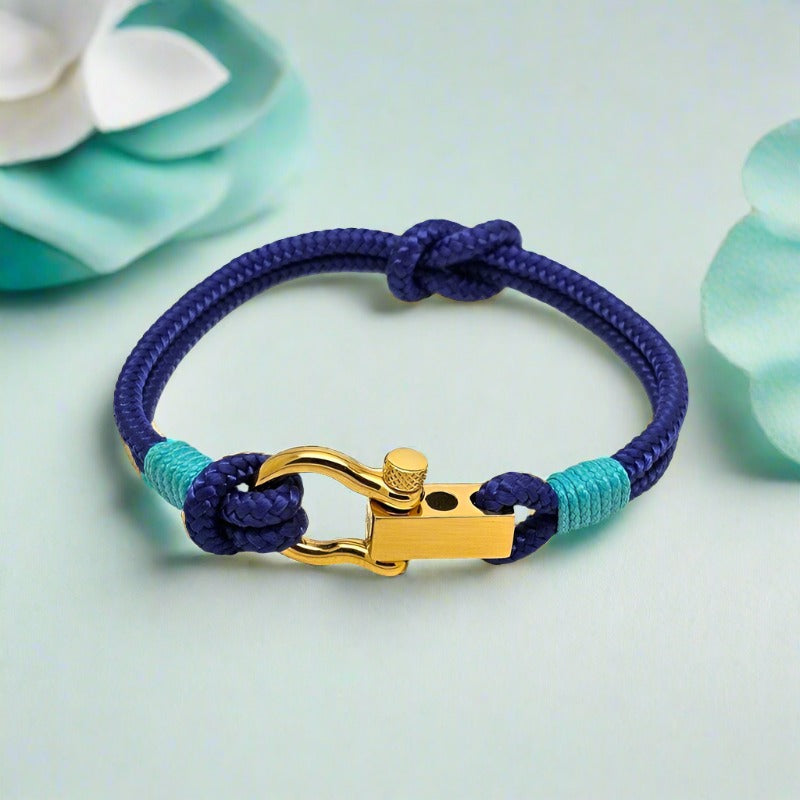 ROYAL mini shackle bracelet blue turquoise
