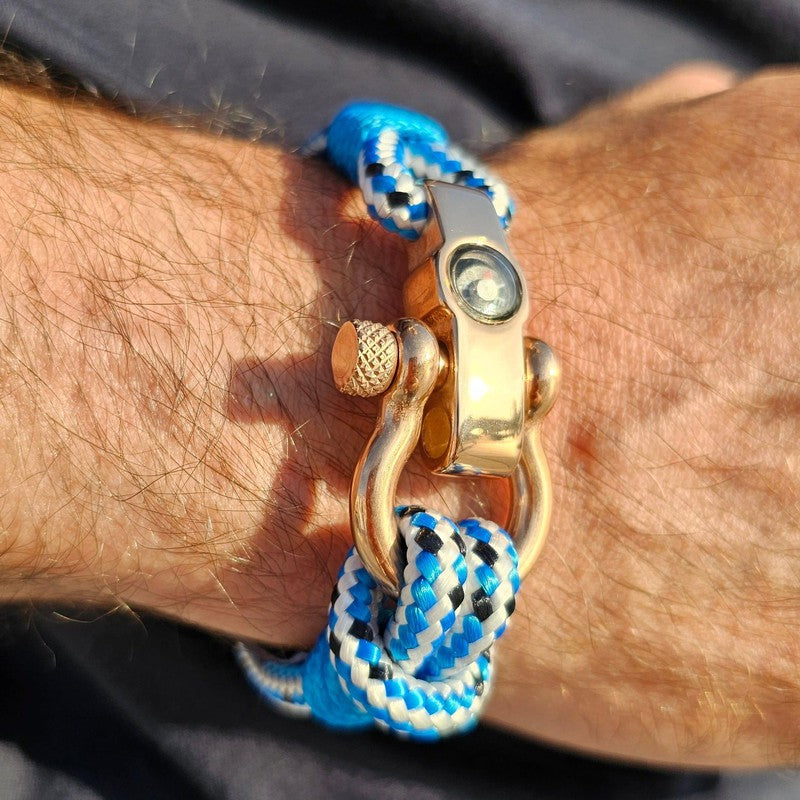 SEAMAN Compass Bracelet Blue Mix