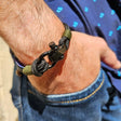CAPTAIN Black Shackle Bracelet - Khaki