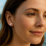 CHARMED MINI stud earrings Croatia map