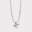 CHARMED steel necklace with Croatia map pendant