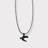 CHARMED steel necklace with Croatia map pendant