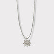 CHARMED steel necklace with boat wheel pendant