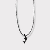 CHARMED steel necklace with dolphin pendant