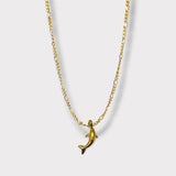 CHARMED steel necklace with dolphin pendant