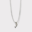 CHARMED steel necklace with dolphin pendant