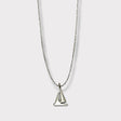 CHARMED steel necklace with sailing yacht pendant