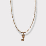 CHARMED steel necklace with sea horse pendant
