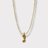 CHARMED steel necklace with sea horse pendant