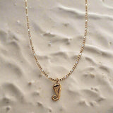 CHARMED steel necklace with sea horse pendant