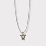 CHARMED steel necklace with sea turtle pendant