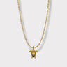 CHARMED steel necklace with sea turtle pendant