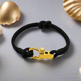 ROYAL mini shackle bracelet black