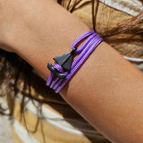SAILOR mini boat bracelet purple