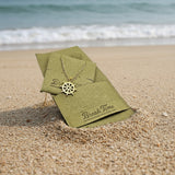 Steel necklace with OCEAN MINI boat wheel pendant