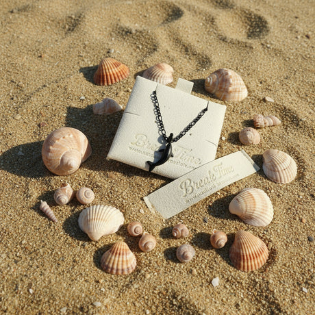 Steel necklace with OCEAN MINI dolphin pendant